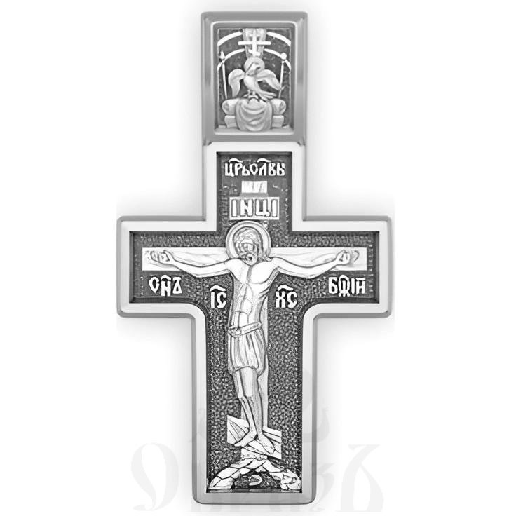 крест воздвижение креста господня, серебро 925 проба с родированием (арт. 17.032р)
